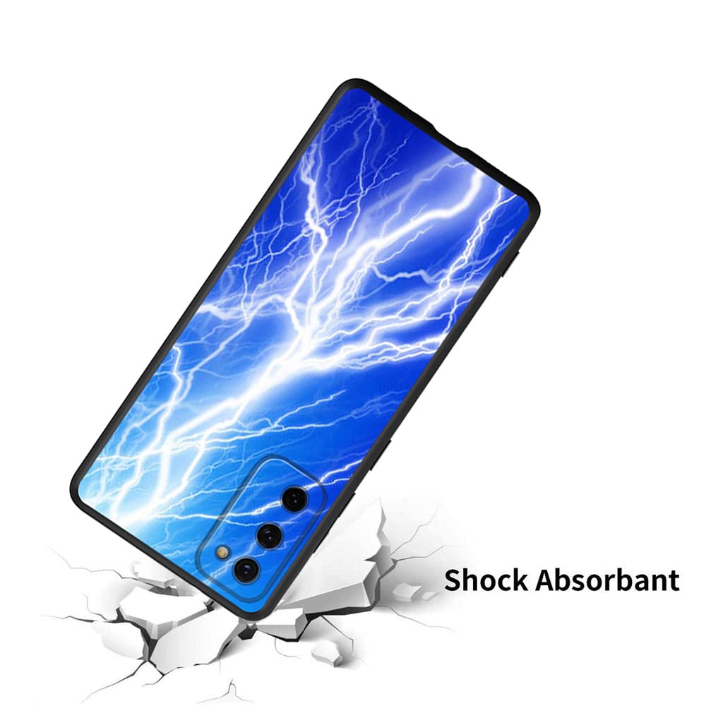Samsung Galaxy S20 FE 5G Case with Lightning Bolt Design - Shock-Absorbent TPU Protective Phone Cover for Impact Protection - Perfect for Outdoor Activities, Sports & Daily Use