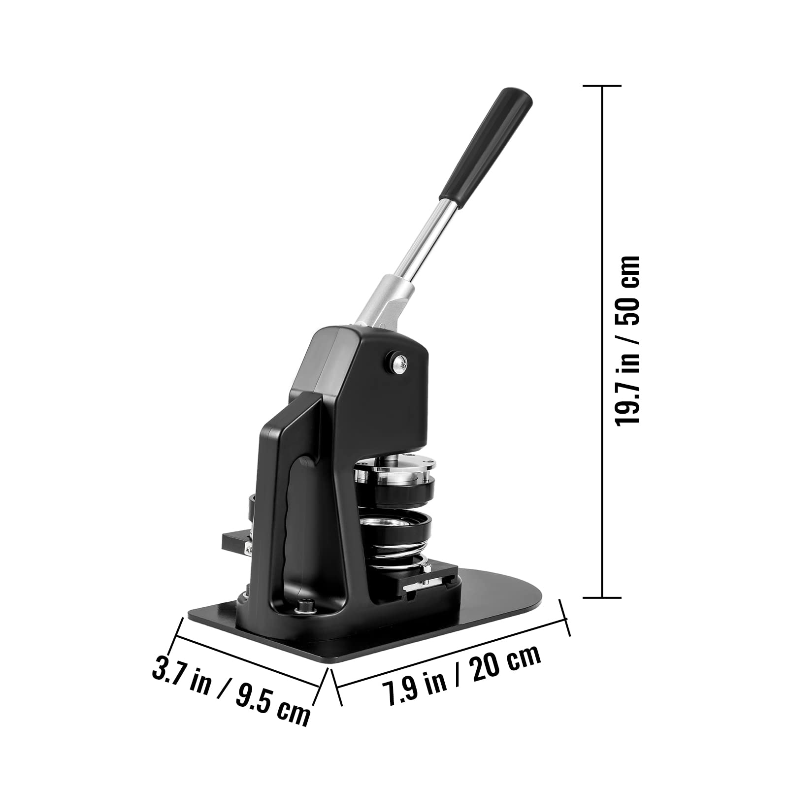 VEVOR Button Maker Machine Kit - 1.25 & 2.25 Inch Badge Press with 500pcs Button Parts, Circle Cutter & Magic Book - DIY Pin Making Supplies for Kids Crafts, School Projects & Party Favors - Perfect for Custom Buttons, Gifts & Event Souvenirs