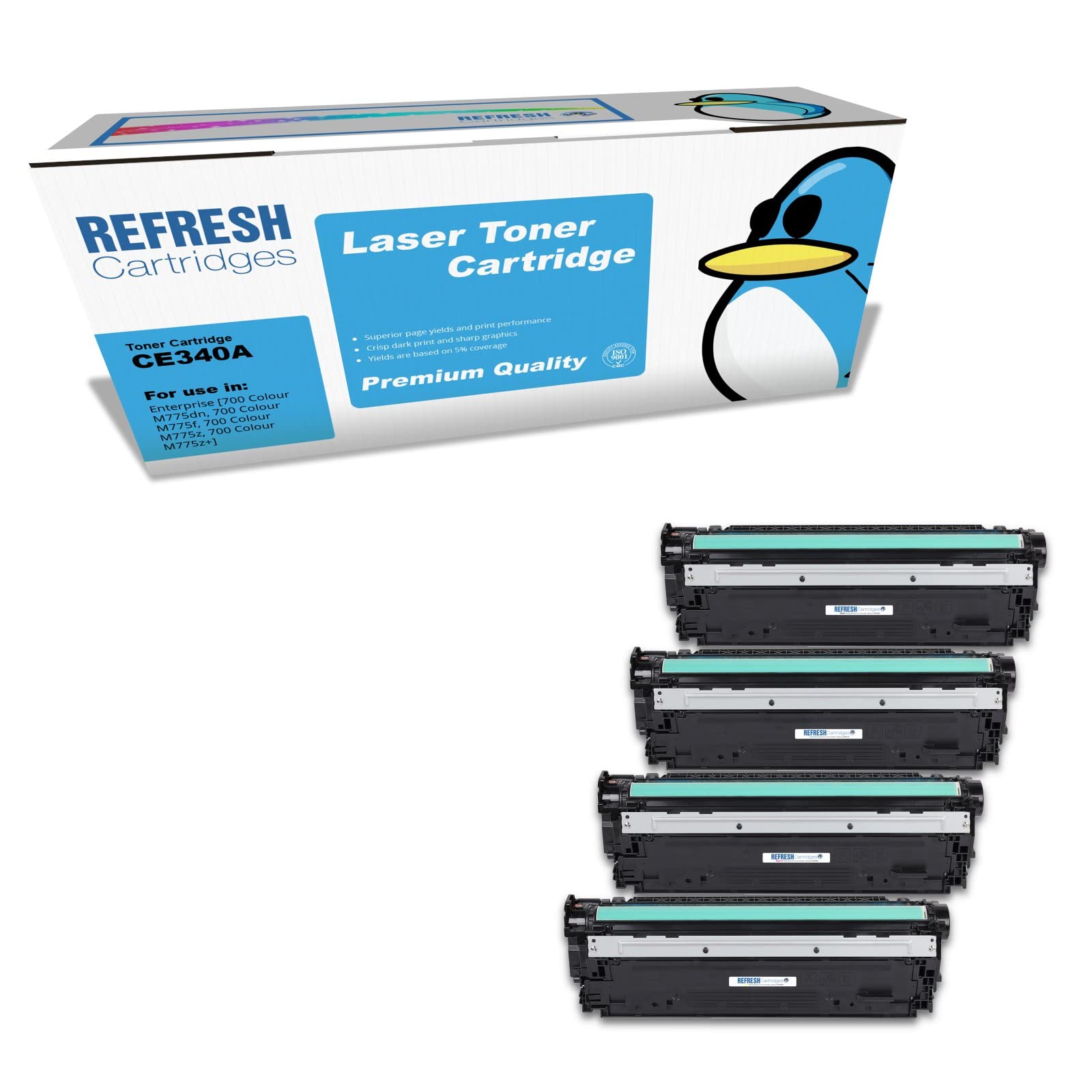 HP 651A Remanufactured Toner Cartridge Replacement - Multi-Color Compatible with HP Printers | Perfect for Home Office & Small Business Printing Needs