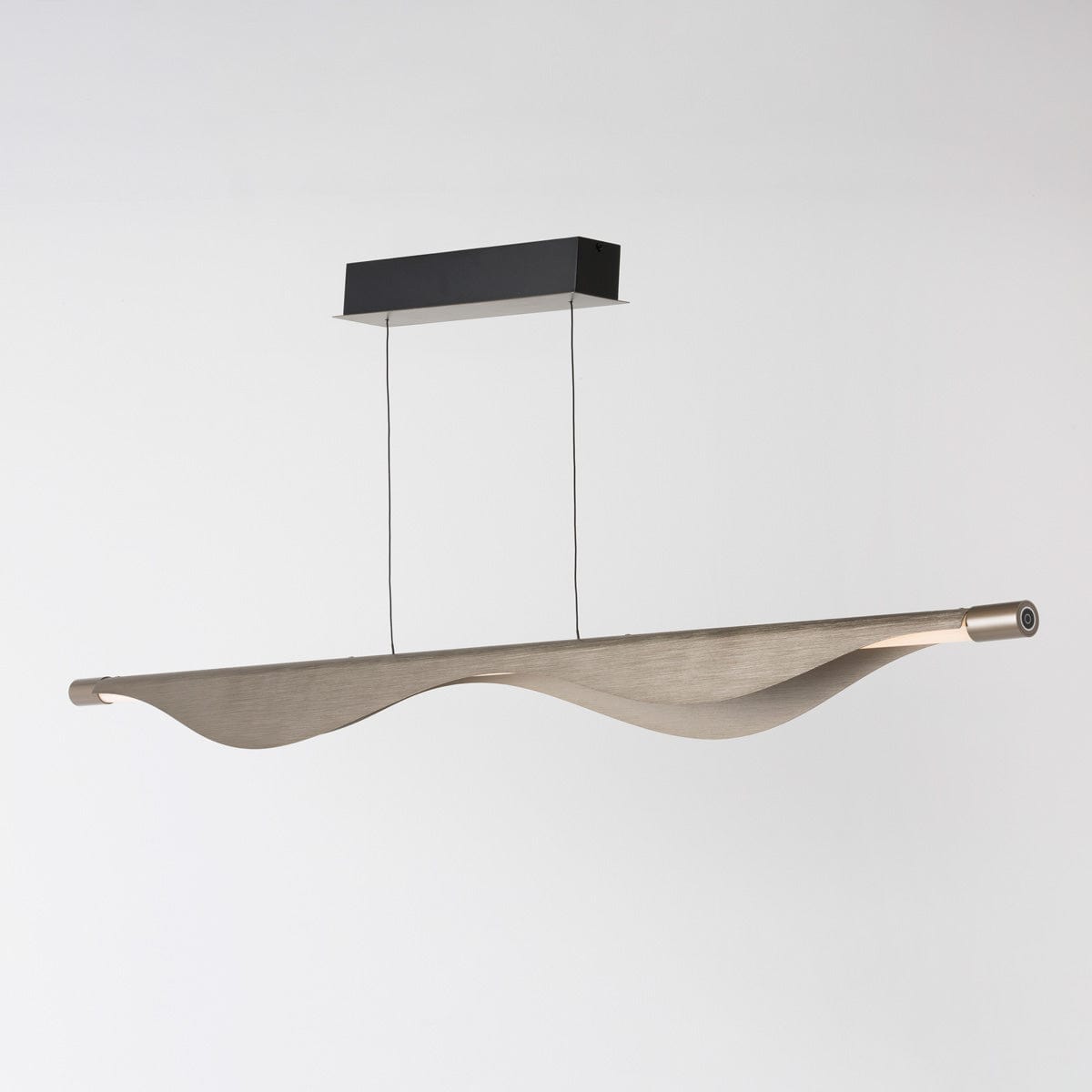 Modern RIAN Linear Pendant Light - Sleek Minimalist LED Hanging Fixture for Kitchen Island, Dining Room & Office Lighting (Black/White/Gold)