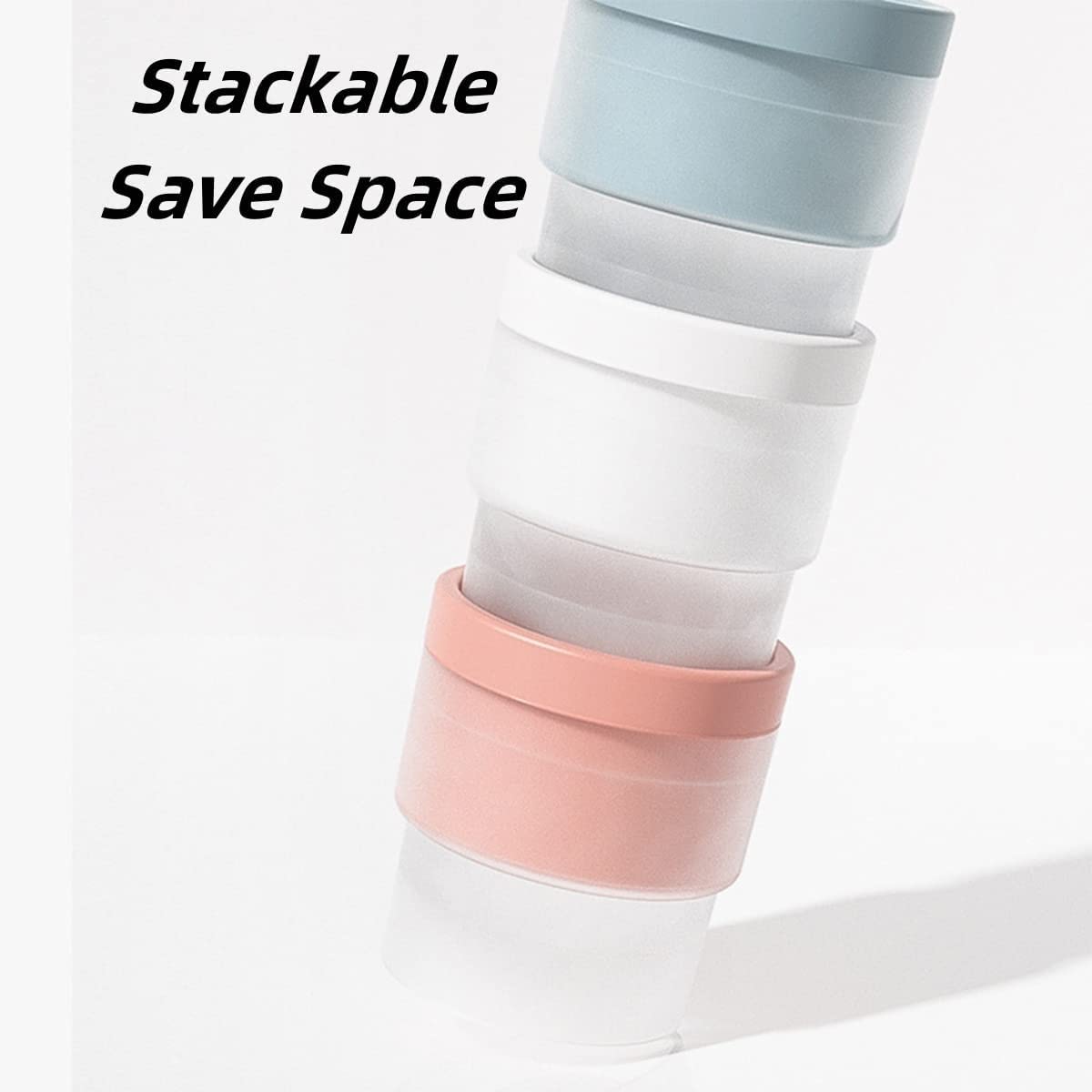 Premium Stackable Round Ice Ball Molds for Whiskey & Cocktails - Large Easy-Release Ice Cube Trays with Lid for Drinks, Tea, Coffee - Blue (Set of 2) - Perfect for Home Bars, Parties & Gift Giving