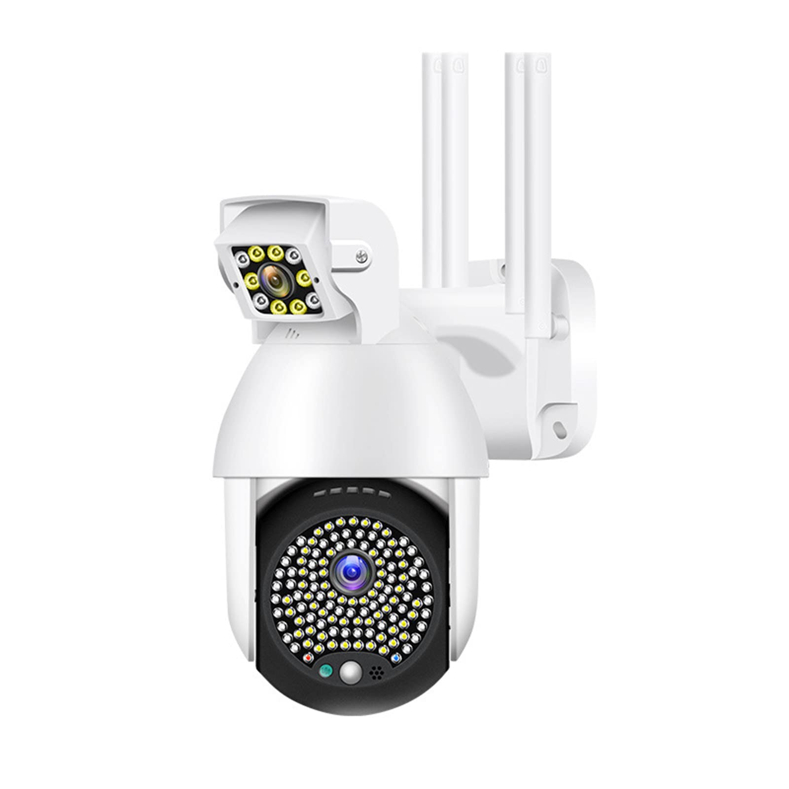 Comigeewa 1080P Outdoor Wireless WiFi Security Camera with 360° Pan Tilt, Motion Detection, Spotlight & Siren Alarm - Color Night Vision for Home Surveillance - Perfect for Garage, Yard, and Front Door Monitoring