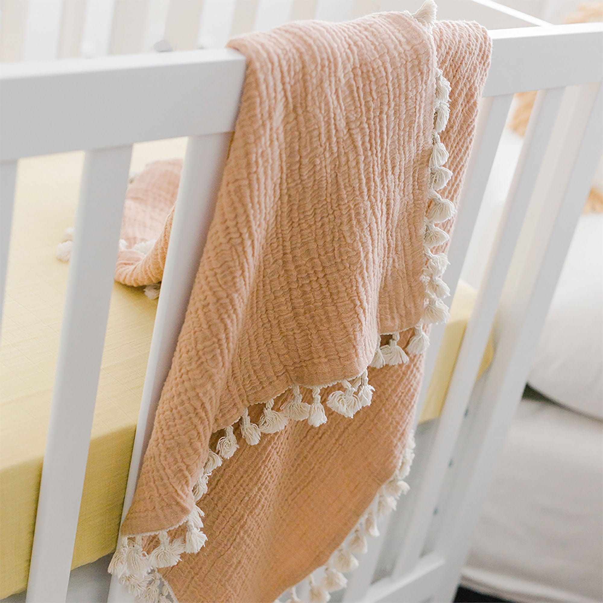 6-Layer Muslin Baby Blanket by Crane - Soft, Breathable & Lightweight for Swaddling, Nursing & Stroller Use