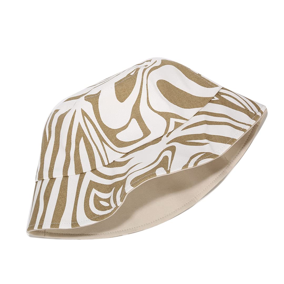 Stylish Animal Print Bucket Hat - Reversible & Packable Sun Hat for Women & Men - Perfect for Fishing, Beach, and Outdoor Adventures