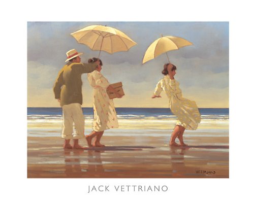 The Picnic Party II by Jack Vettriano - Romantic Love Art Poster Print (19.75x15.75 Inches) - Perfect for Bedroom, Living Room & Office Wall Decor