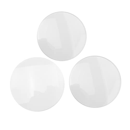 3pcs Round Transparent Watch Glass Replacement - High-Quality Optical Glass for Watchmakers & Watch Repair - Perfect for Rolex, Omega, Seiko Watch Crystal Repair & DIY Watch Maintenance