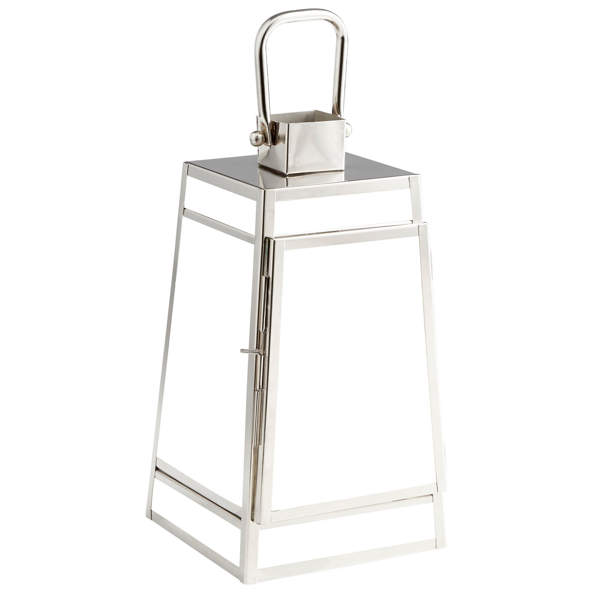 Cyan Design 09744 Paulus Small Nickel Candle Holder - Elegant Home Decor for Dining Table, Wedding Centerpiece & Romantic Ambiance