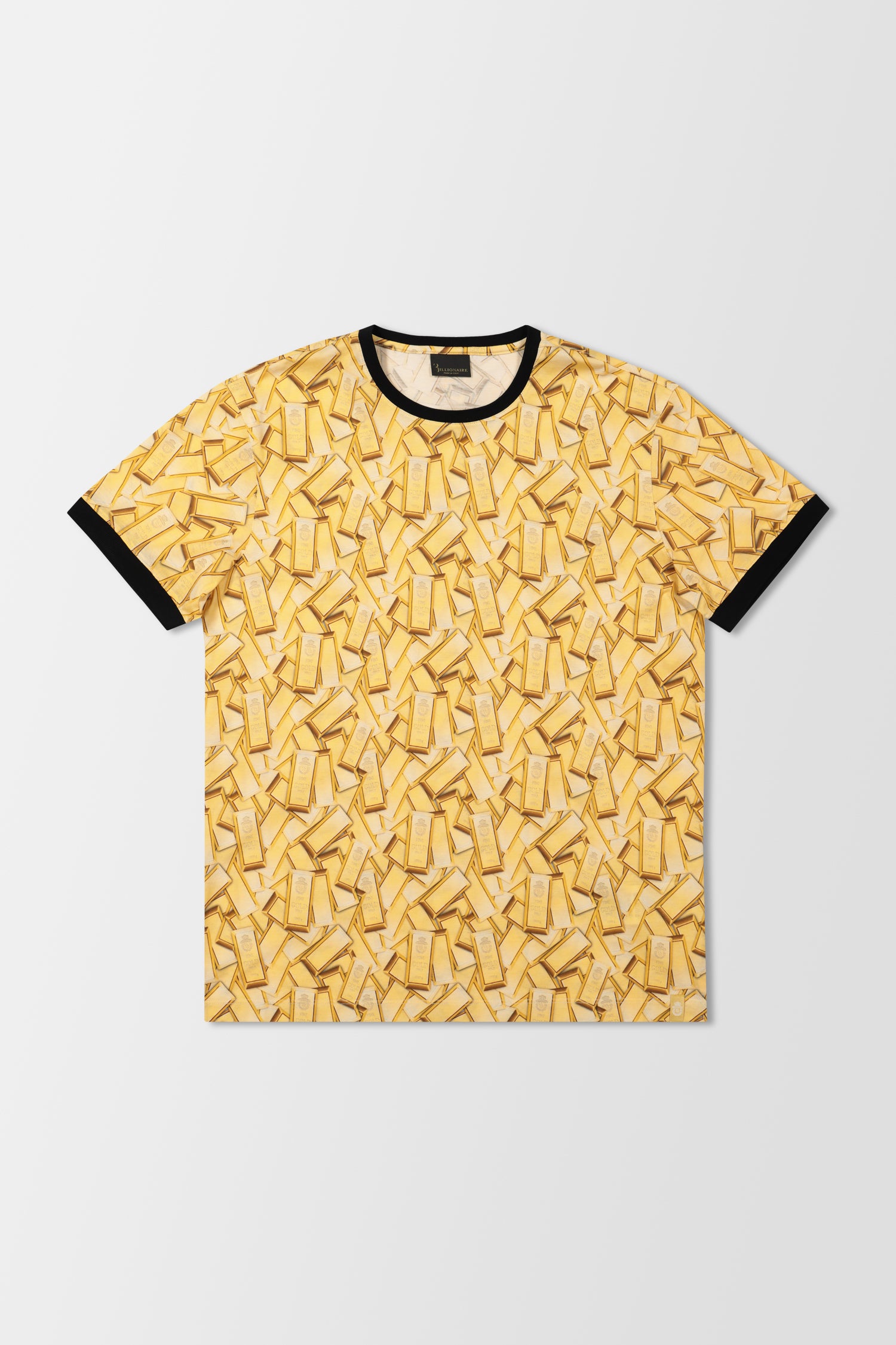 Billionaire Gold Short Sleeve T-Shirt for Men - Premium Cotton Casual Tee for Streetwear, Gym & Everyday Outfits