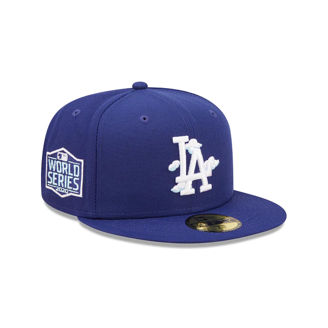 Los Angeles Dodgers 2020 World Series Blue 59FIFTY Fitted Baseball Cap for Men - Perfect for Game Day, Sports Events & Fan Collections