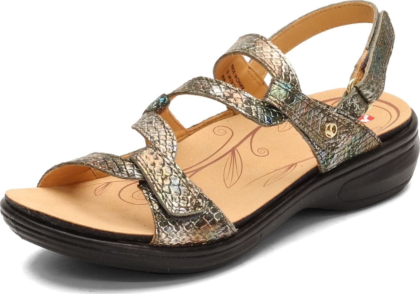 Revere Women's Miami Leather Sandals - Comfortable & Stylish Summer Sandals for Beach, Travel & Casual Outings