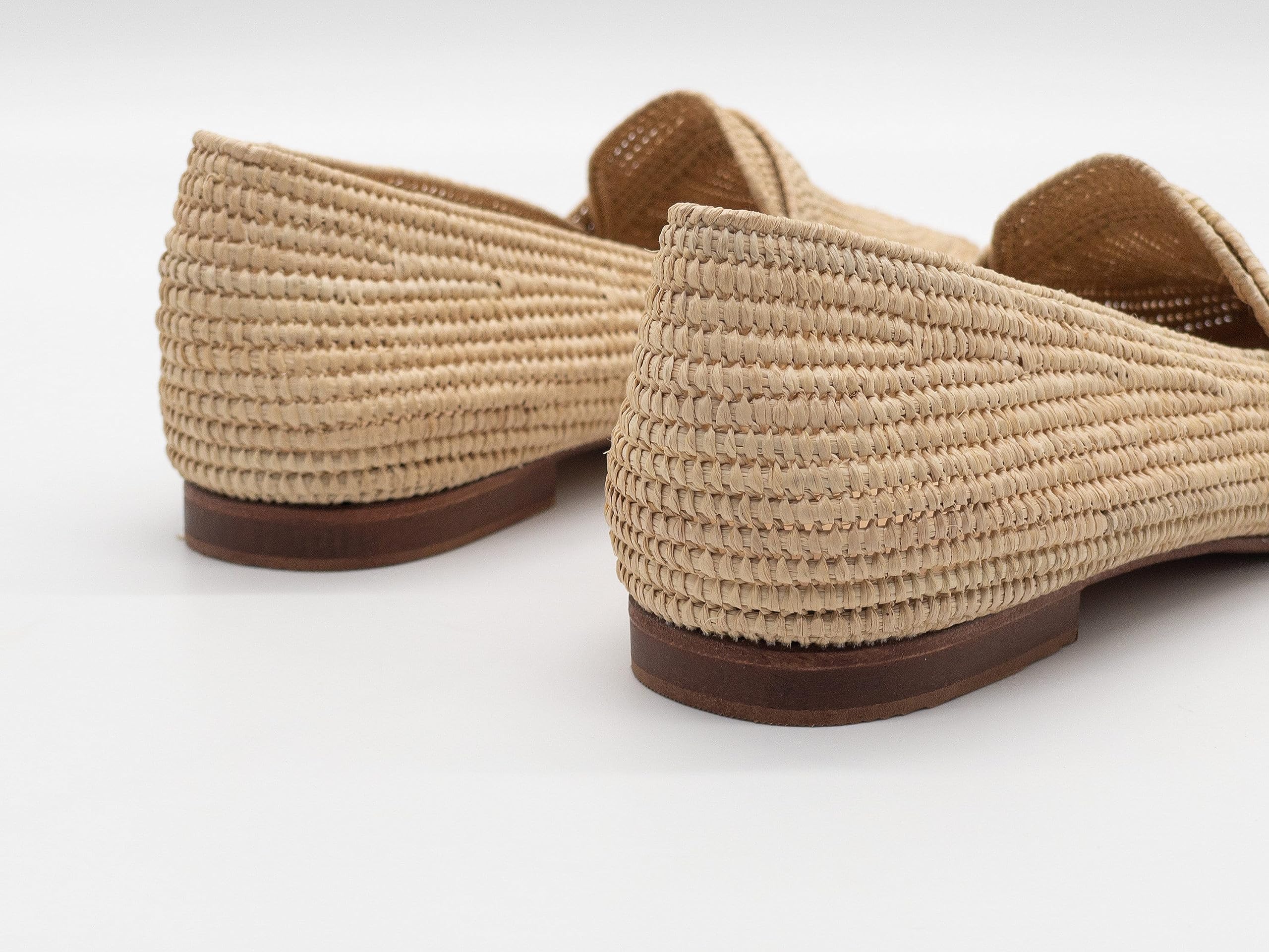 Women's Raffia Shoes – Stylish Moroccan Raffia Moccasins, Loafers & Oxfords for Casual Wear, Beach Outings & Summer Fashion