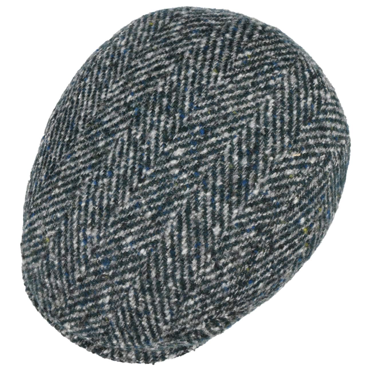 JJ Hats Men's Herringbone Virgin Wool Driver Cap - Classic Vintage Style for Outdoor Activities, Driving, and Casual Wear