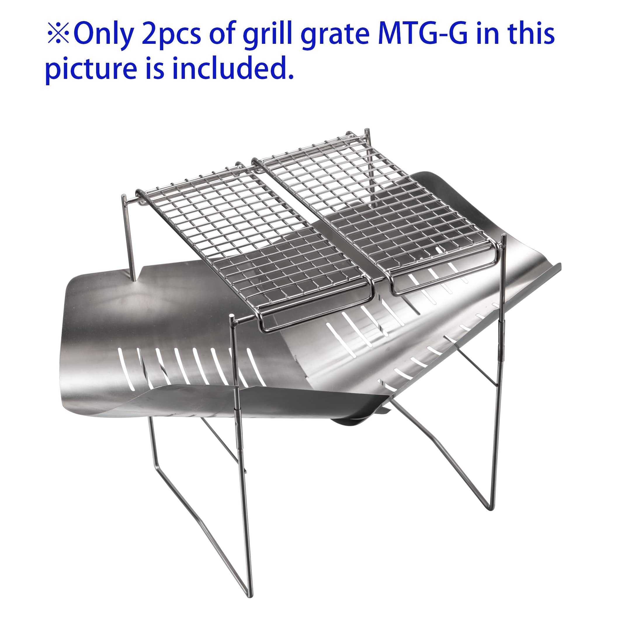 CampingMoon 304 Stainless Steel Cooking Grates for Camping Stove, Grill & Campfire - Compatible with MTG-G, MTG-2G, MTG-JS, MTG-JL Models | Durable Outdoor Cooking Accessories for Backpacking, Picnics & BBQ Parties