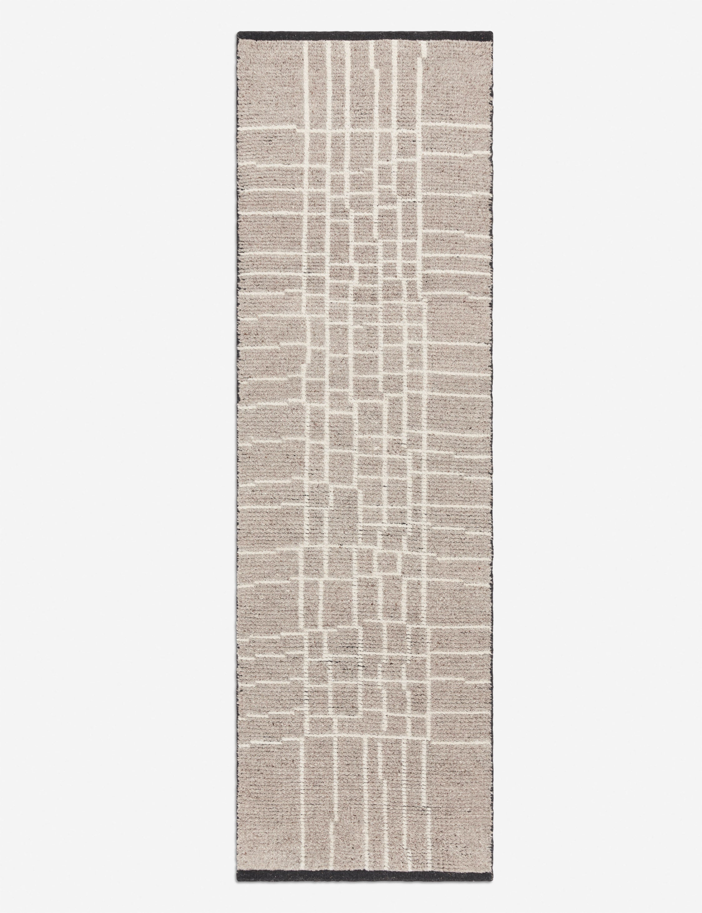 Diora Moroccan Style Hand Knotted Wool Rug Swatch 18x18 Inches - Premium Handmade Area Rug for Living Room, Bedroom & Office Decor