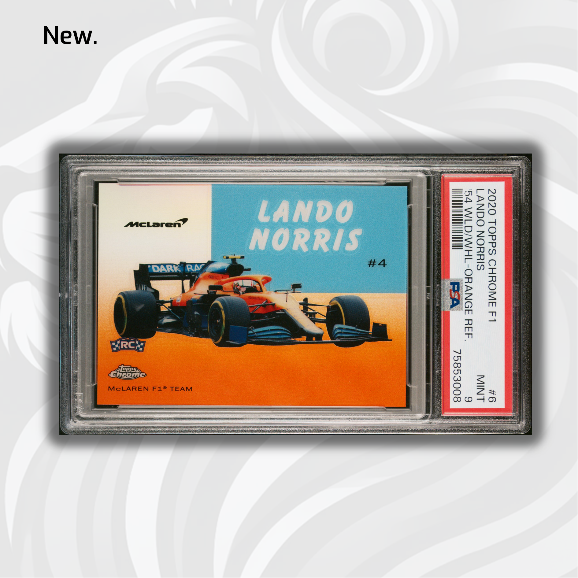 2020 Topps Chrome F1 Lando Norris #6 Orange Rookie Card PSA 9 21/25 - Collectible Racing Memorabilia for F1 Fans & Sports Card Enthusiasts
