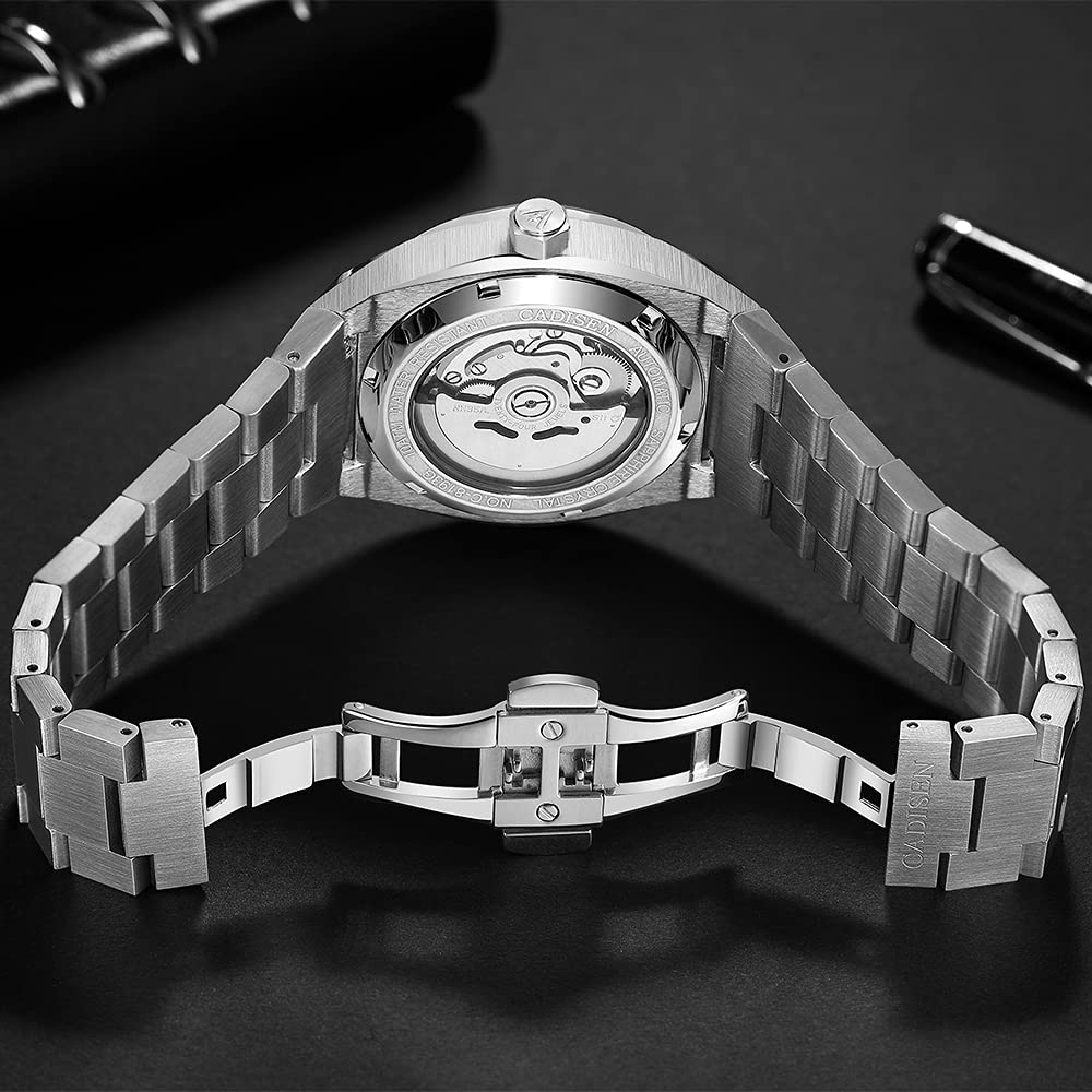 CADISEN Men's Automatic Mechanical Watch - 100M Waterproof Luxury Business Casual Wristwatch for Men | Perfect for Office, Formal Events & Everyday Wear