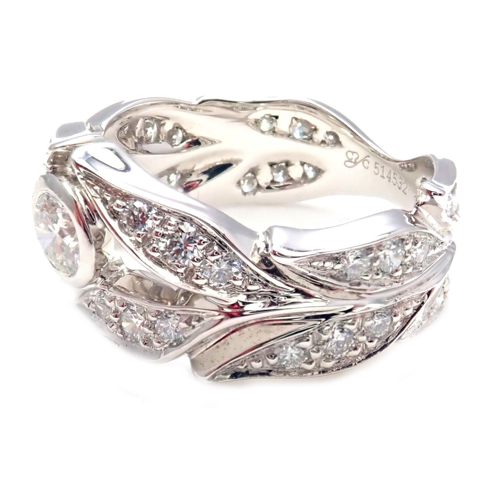 Authentic Carrera Y Carrera 18k Gold Greco Roman Diamond Crown Ring for Women - Elegant Princess Style Jewelry Gift for Anniversary, Wedding & Special Occasions