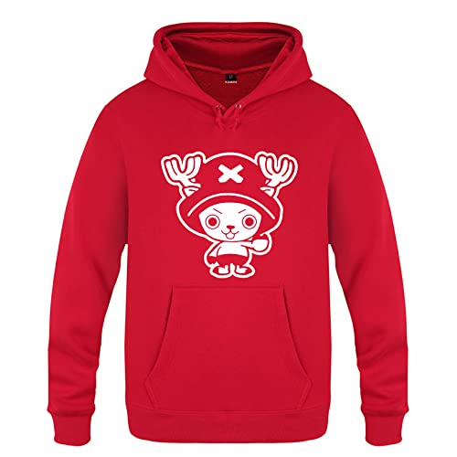 One Piece Monkey D. Luffy 3D Printed Hoodie - Anime Cartoon Pullover Sweatshirt with Pocket (XXS-4XL) - Perfect for Cosplay, Anime Conventions & Casual Wear