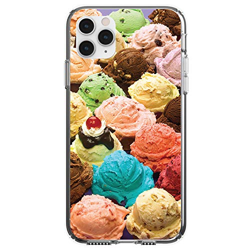 Ice Cream Scoops Cones On Clear Case