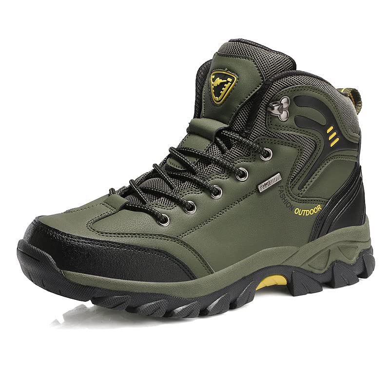 **IUBEIBEI Men's Hiking Shoes - Lightweight Non-Slip Waterproof Outdoor Boots, Breathable & Durable for Hiking, Sports & Work - Perfect for Trail Running, Camping & Mountain Climbing**