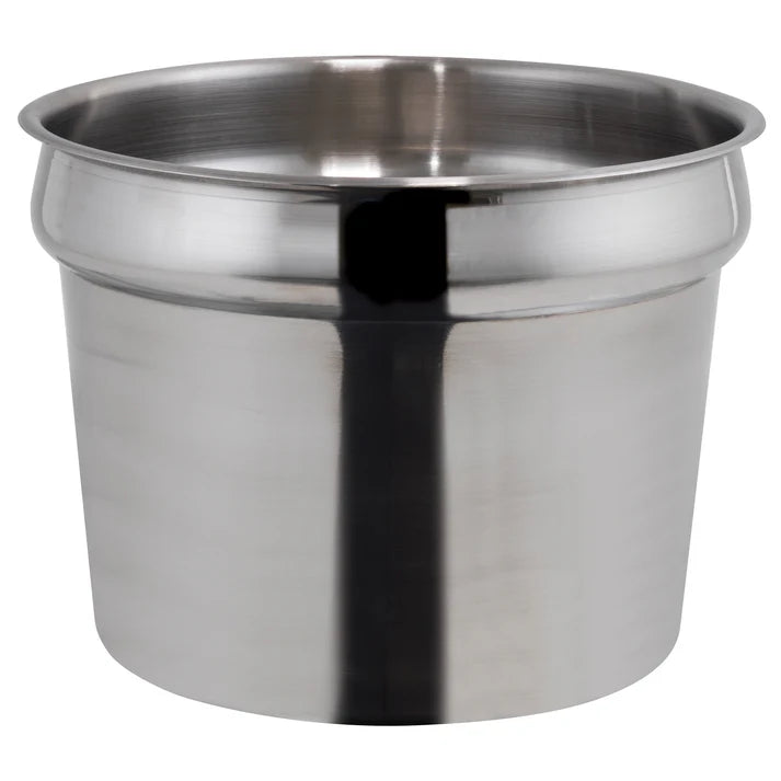 11 Quart Stainless Steel Food Insert Container - Commercial Kitchen & Restaurant Use - Perfect for Food Storage, Meal Prep & Catering