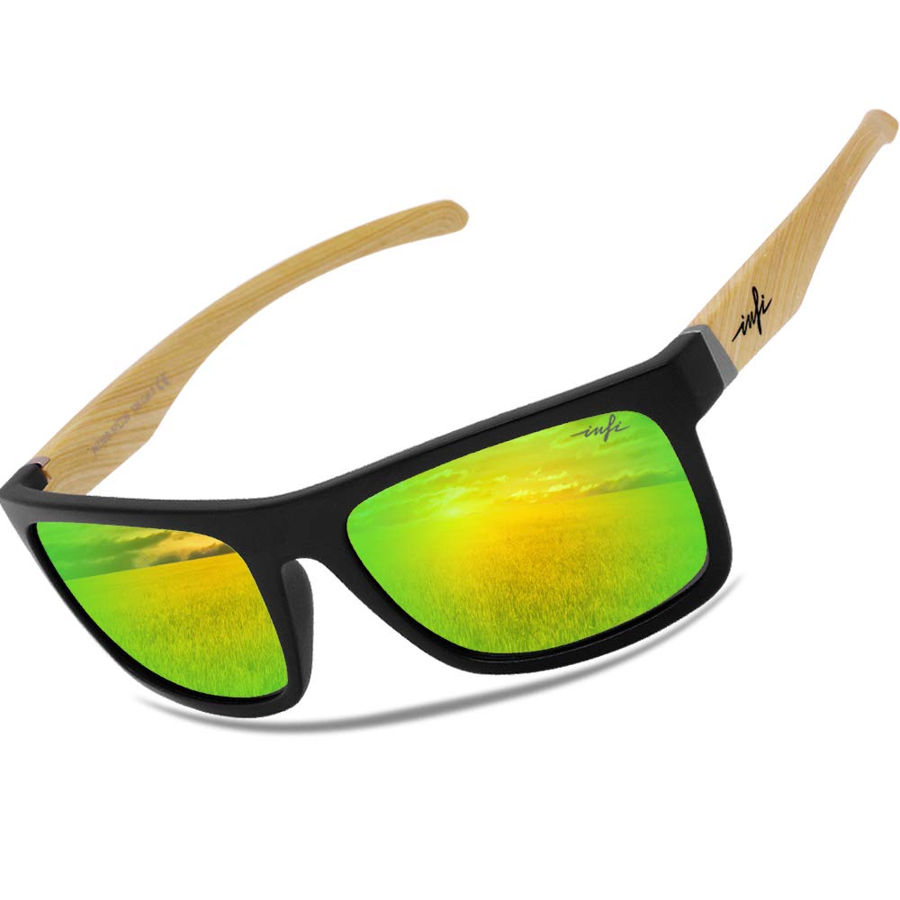 Polarized Sunglasses for Men - UV Protection Fishing & Driving Glasses with HD Nylon Lens, Matte Black Frame, Lightweight Design - Perfect for Outdoor Sports, Beach & Daily Wear