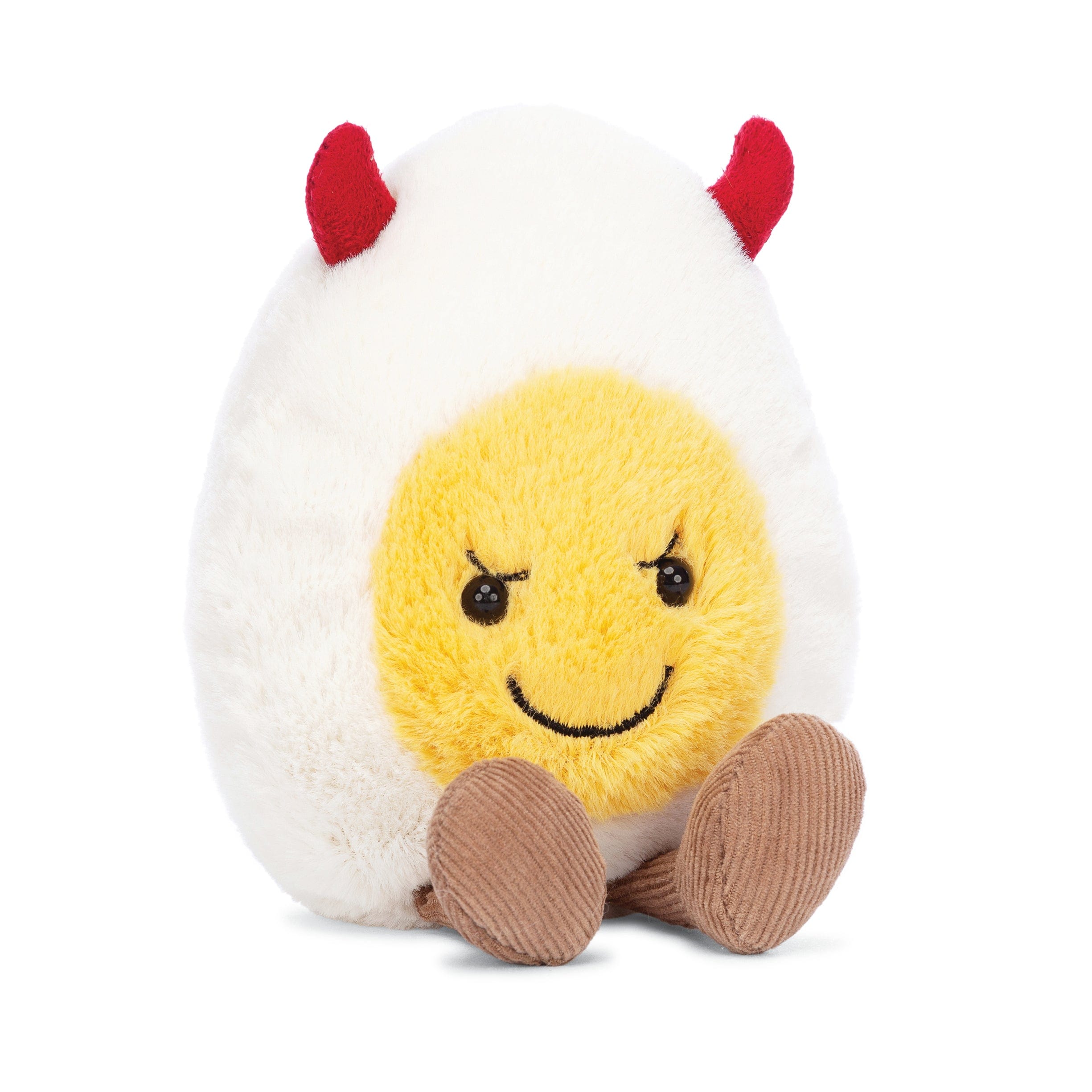 Amuseable Deviled Egg Plush Toy - Cute & Funny Stress Relief Gift for Egg Lovers - Perfect for Home Decor, Office Desk, and Birthday Gifts