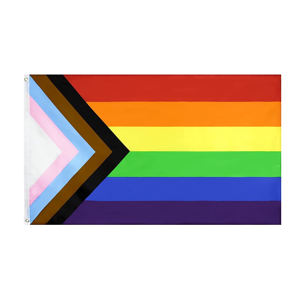 50 Pcs Rainbow Pride Flags 3x5 Ft - LGBT Progress Flag for Gay Pride Parades, LGBTQ+ Community Support, Outdoor & Indoor Decor - Wholesale Bulk Pack by Flaglink