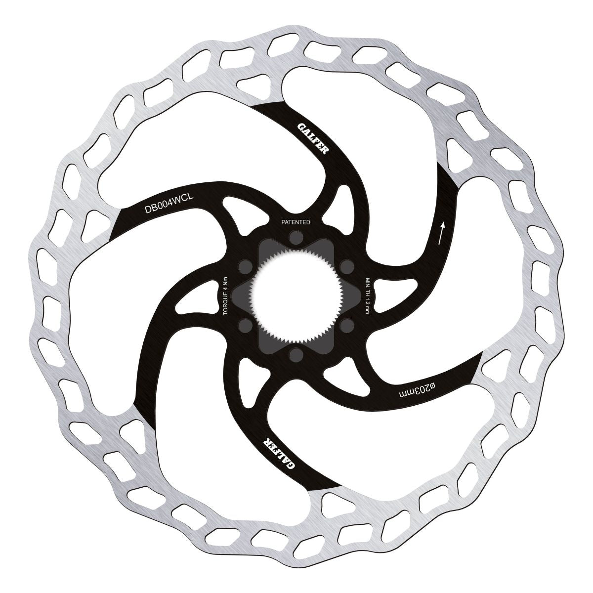 Galfer MTB Wave Disc Rotor Centerlock - High Performance Mountain Bike Brake Rotor for Trail & Downhill Riding | Durable & Lightweight Disc Brake System