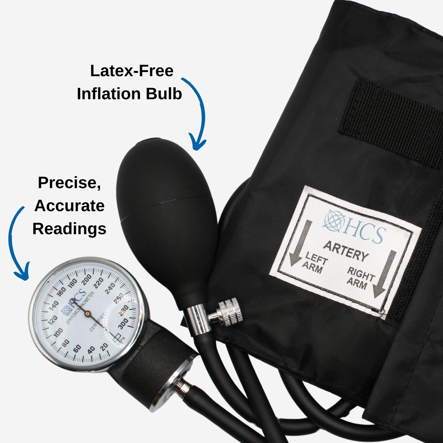 Extra Large Blood Pressure Cuff for Adults - XL Manual BP Monitor Arm Cuff with Aneroid Sphygmomanometer - Medical Grade Home Use & Elderly Care - Includes Carrying Case - Ideal for Home Health Monitoring and Senior Care