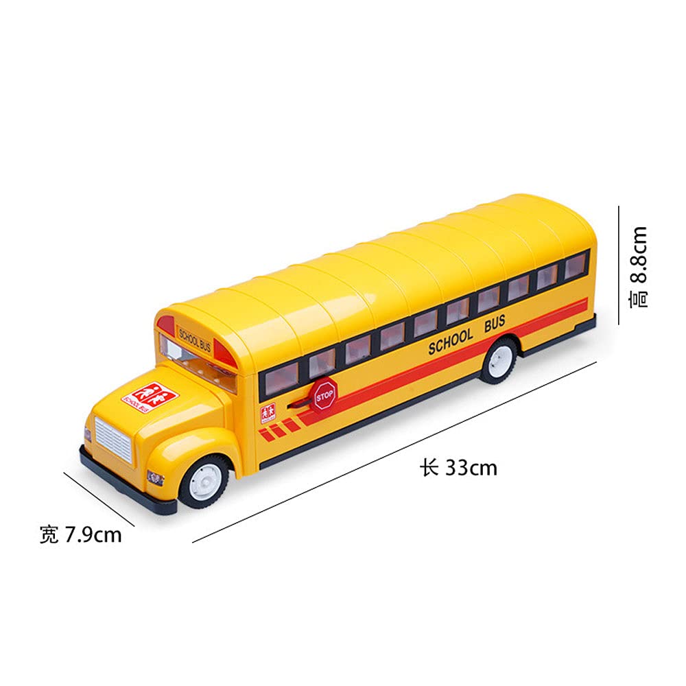 2.4G Remote Control School Bus Toy - Realistic Simulation Model with 45-Degree Climbing, Opening Doors, Front/Rear Lights & Sound Effects | Perfect Gift for Kids, Boys | Great for Pretend Play, School Transportation Roleplay & Collectible Display