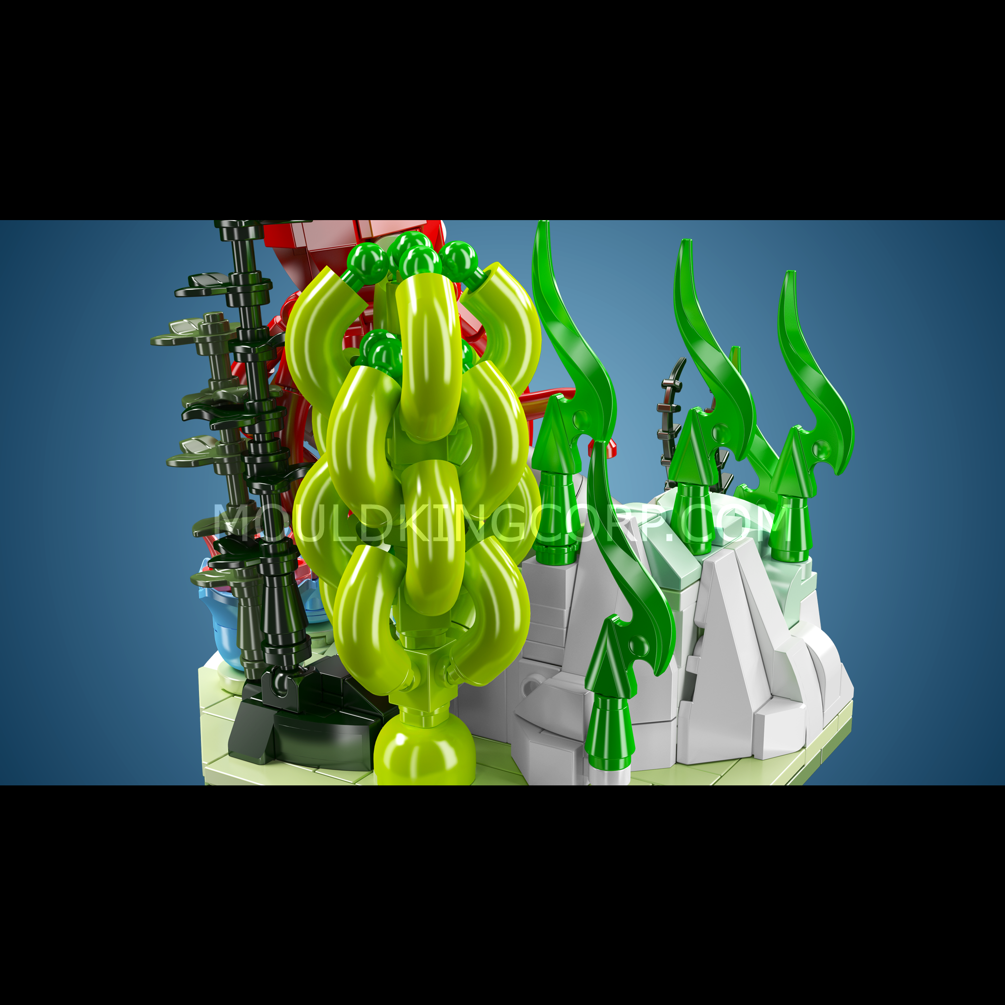 Mould King 10174 Creative Ocean Deep Sea Squid Building Blocks Set - 416 PCS STEM Educational Toy for Kids & Adults | Perfect for Birthday Gifts, Home Decor & Ocean-Themed Collections