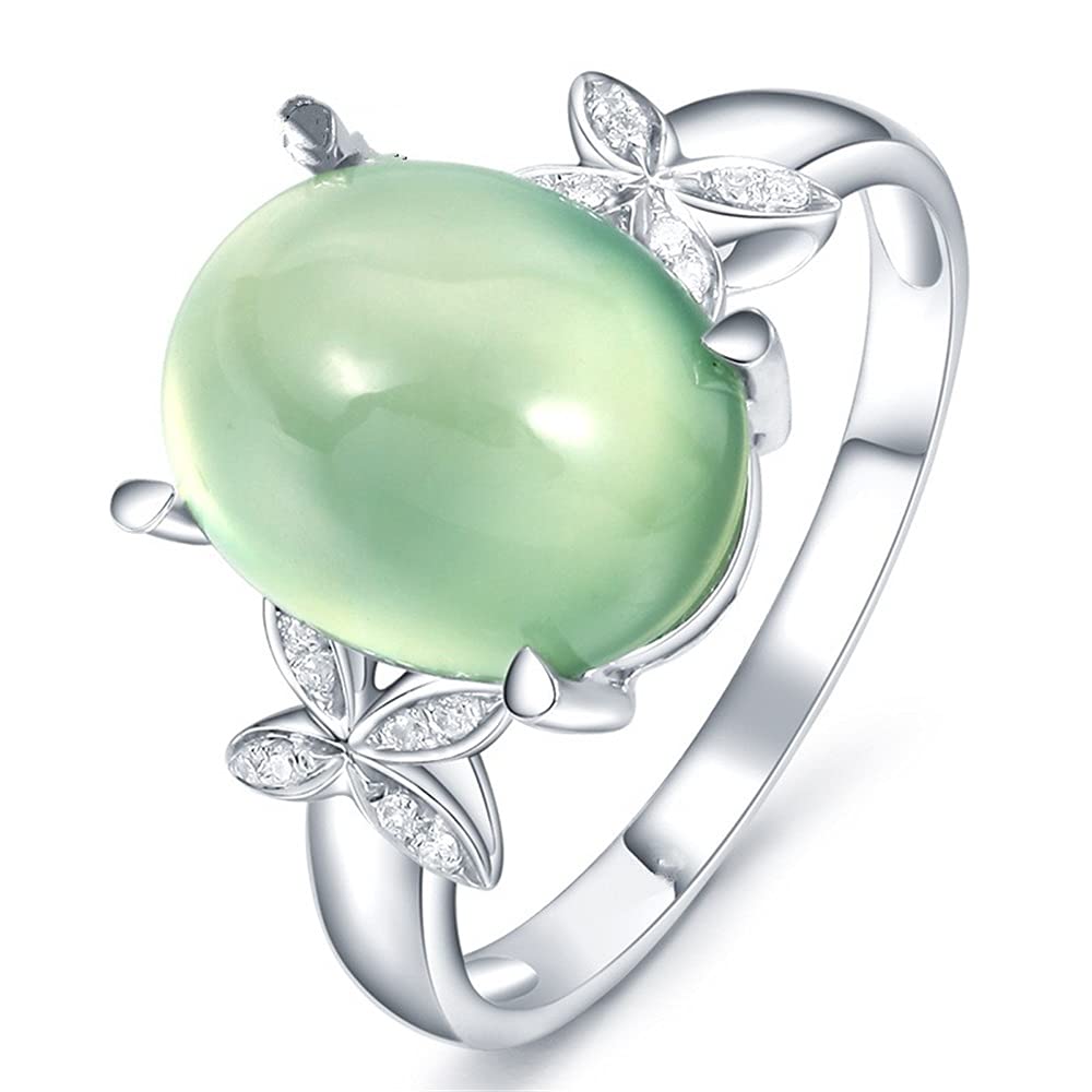 925 Sterling Silver Green Cat Eye Nephrite Butterfly Ring for Women – Elegant Eternity Engagement, Wedding, Promise & Party Band | Perfect for Anniversaries, Proposals & Special Occasions