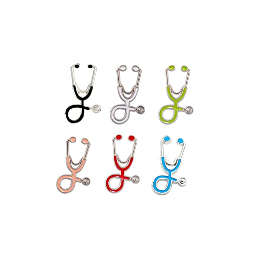 Stethoscope pin sliver 6pack