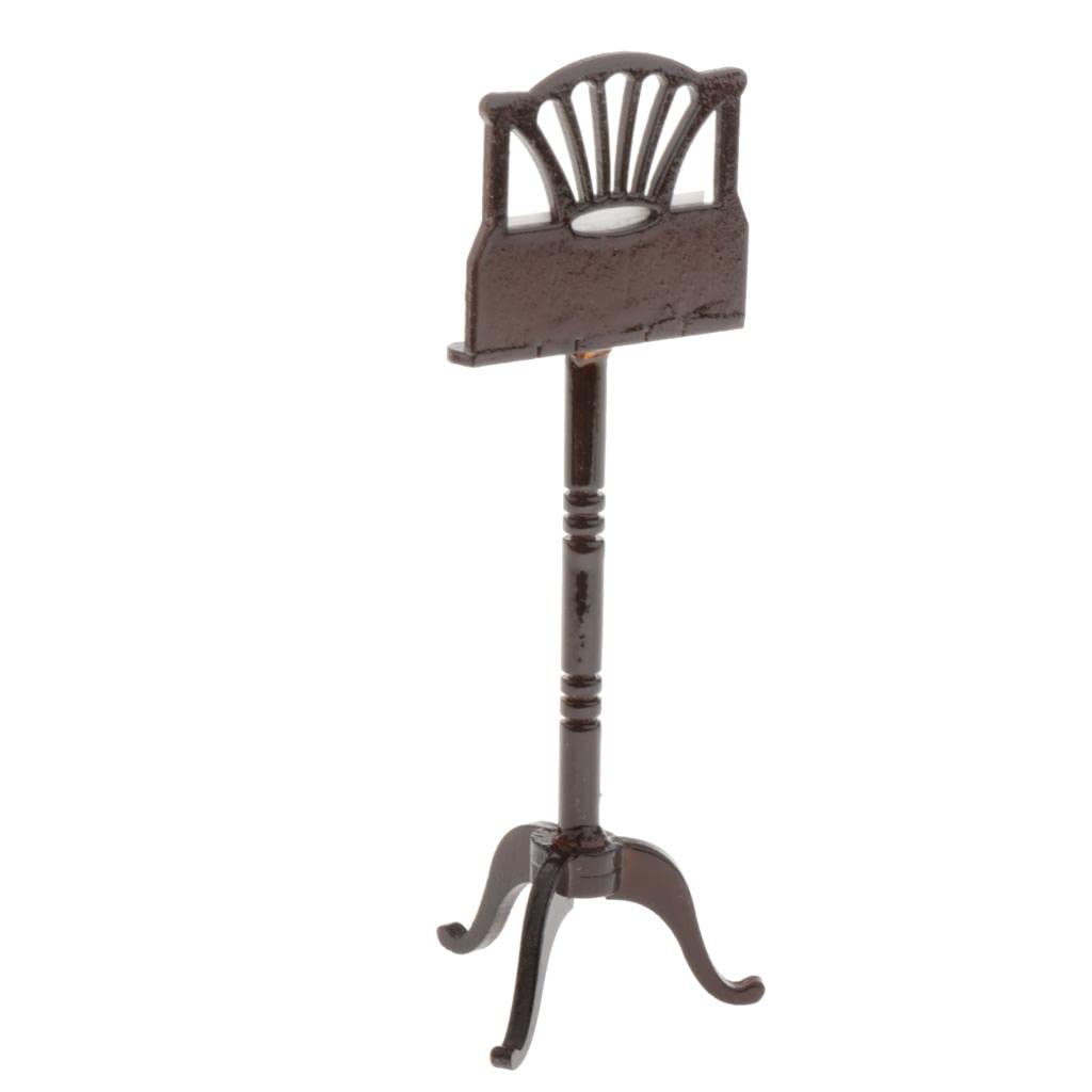 Amagogo Dollhouse Music Stand - Miniature Sheet Music Stand for Dollhouse Accessories | Perfect for Dollhouse Decor, Miniature Displays & Collectibles