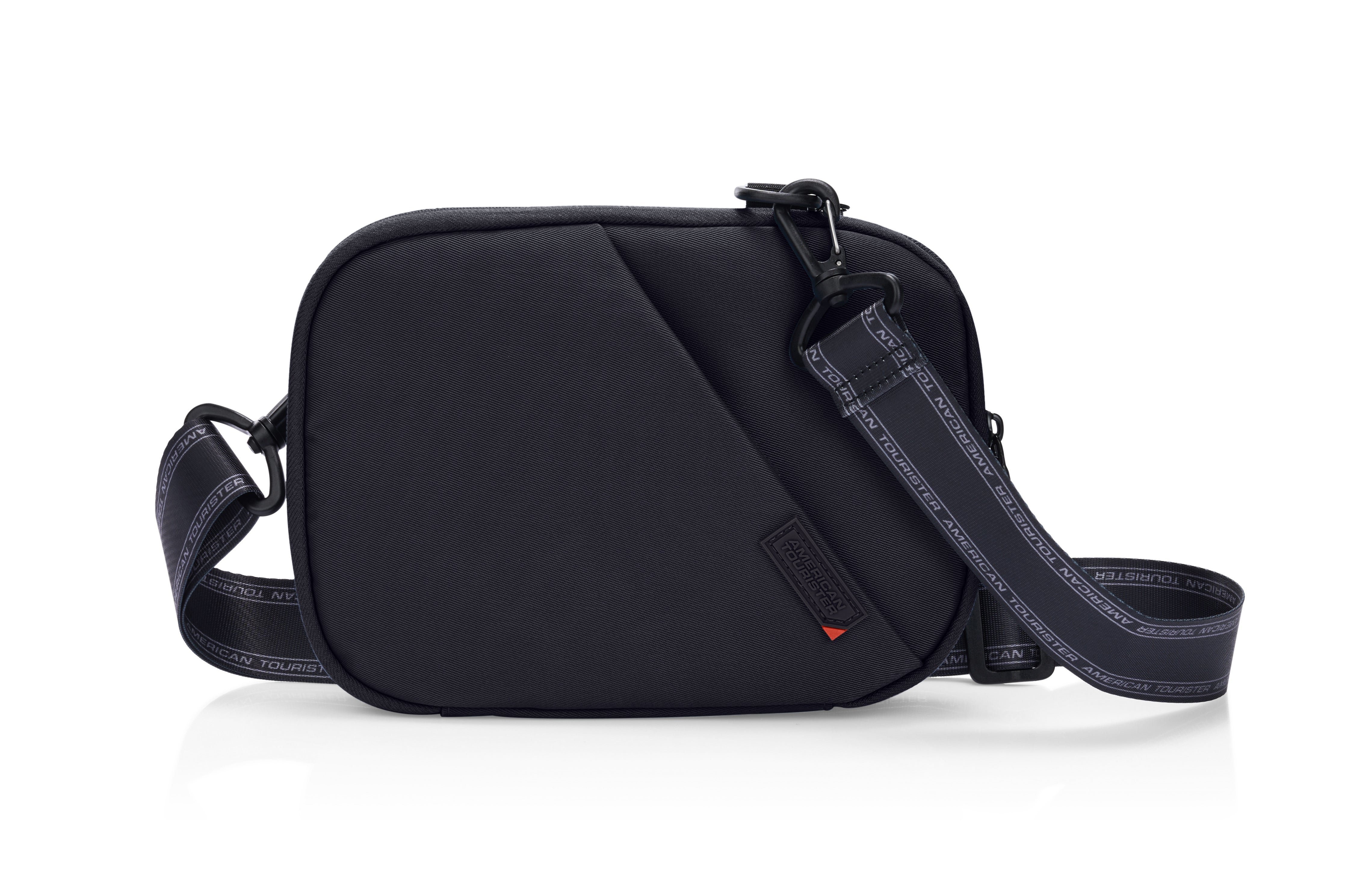 American Tourister Vega 3.0 Orbit Crossbody Bag - Lightweight Travel Purse for Women, Anti-Theft Shoulder Bag with Adjustable Strap (Black) | Perfect for Daily Commute, Shopping & Travel Accessories