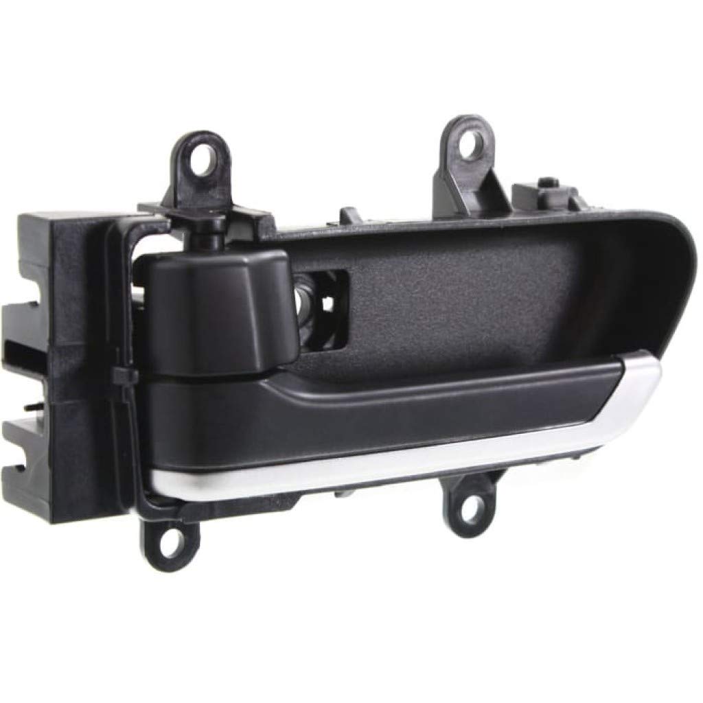 Infiniti FX45 Interior Door Handle Front or Rear - Driver Side Black (2003) with Door Lock Button | Base Trim | Replacement Part for Car Interior Repair & Maintenance