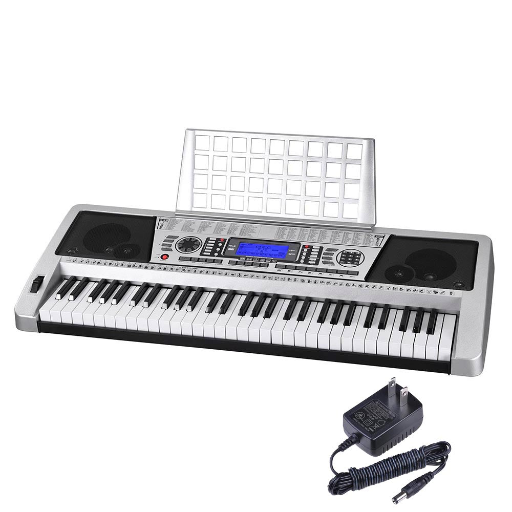 TheLAShop 61-Key Portable Electronic Keyboard Piano MK939 - Ideal for Beginners, Home Practice & Live Performances | Lightweight & Easy to Carry