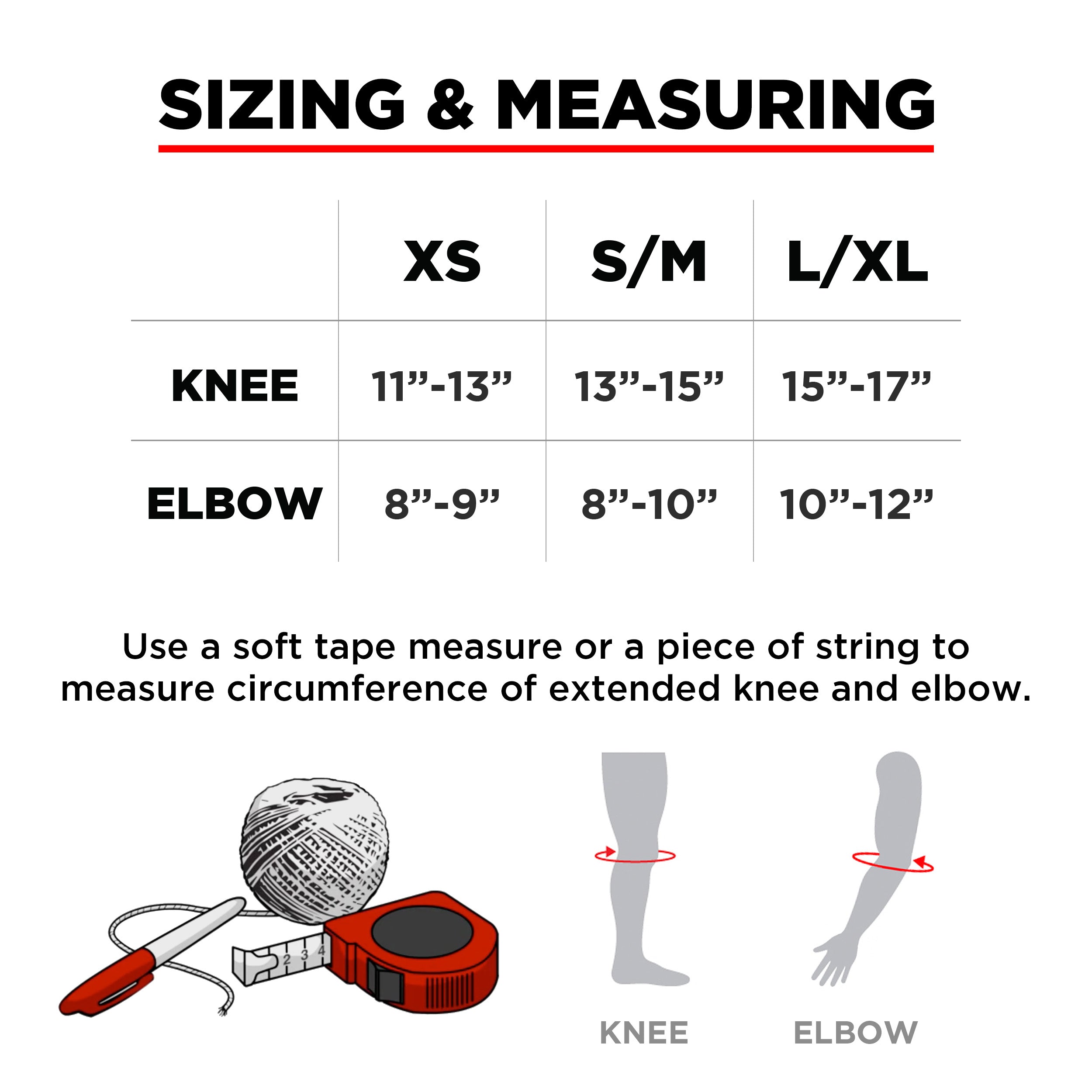 Best Knee & Elbow Pads Set for Sports & Work - Red, White & Blue Protective Gear for Skating, Cycling, Construction & Fitness Activities