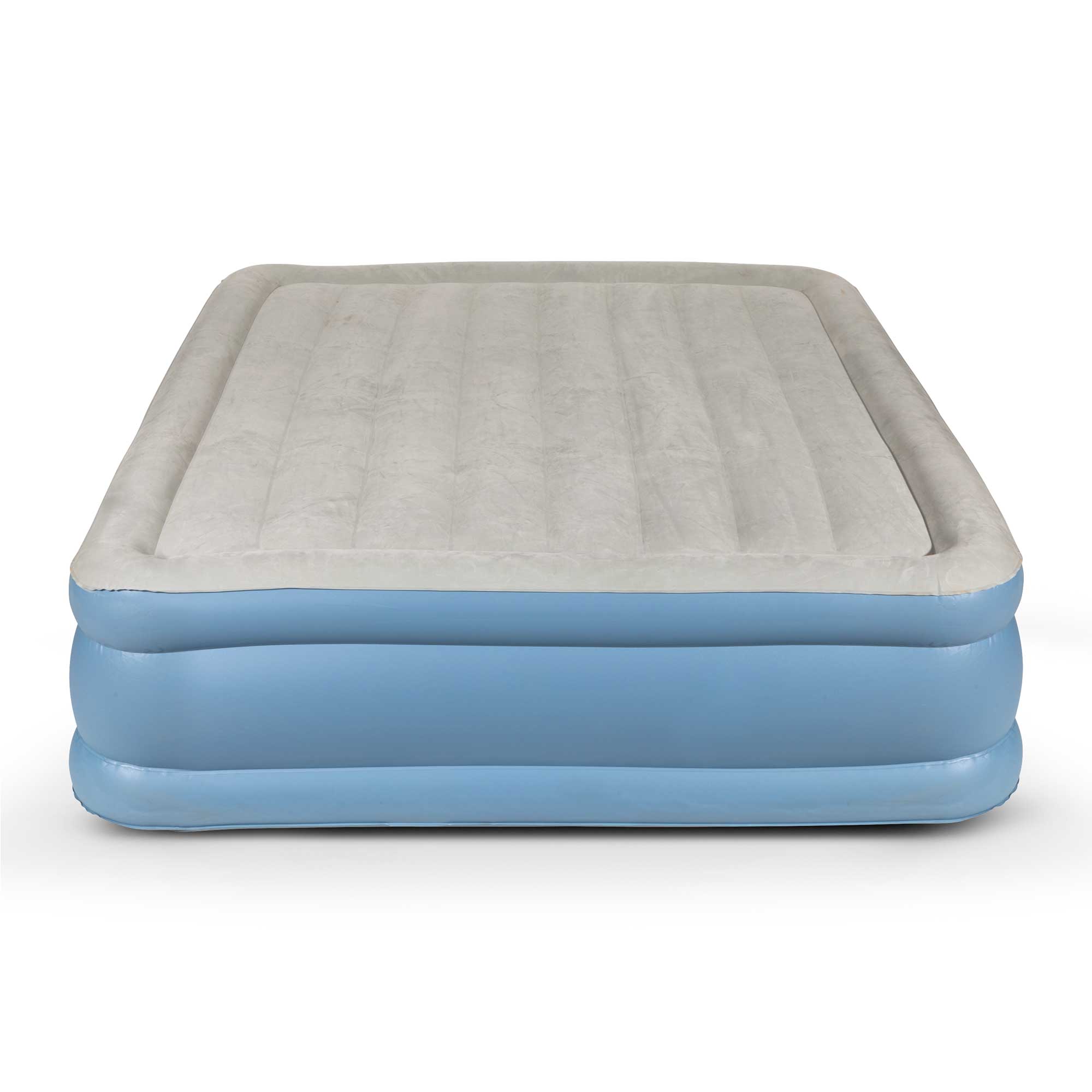 Queen Size Elevated Air Mattress with Built-In Electric Pump & Carry Bag - Portable, Comfortable for Camping, Guest Beds & Home Use - DL147