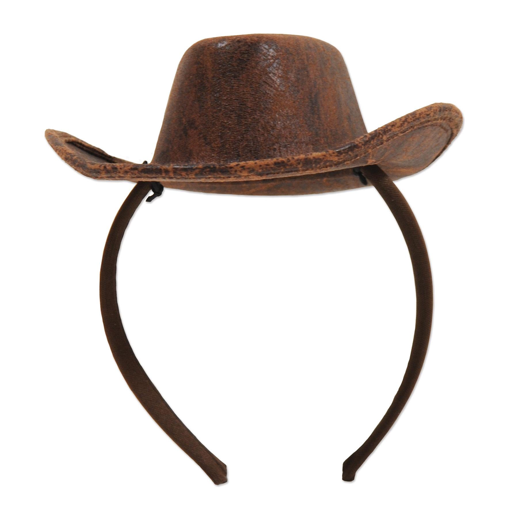 12 Pack Beistle Cowboy Hat Headbands for Women & Men - Western Party Favors, Costume Accessories - Perfect for Halloween, Rodeo, Themed Parties & Country Concerts