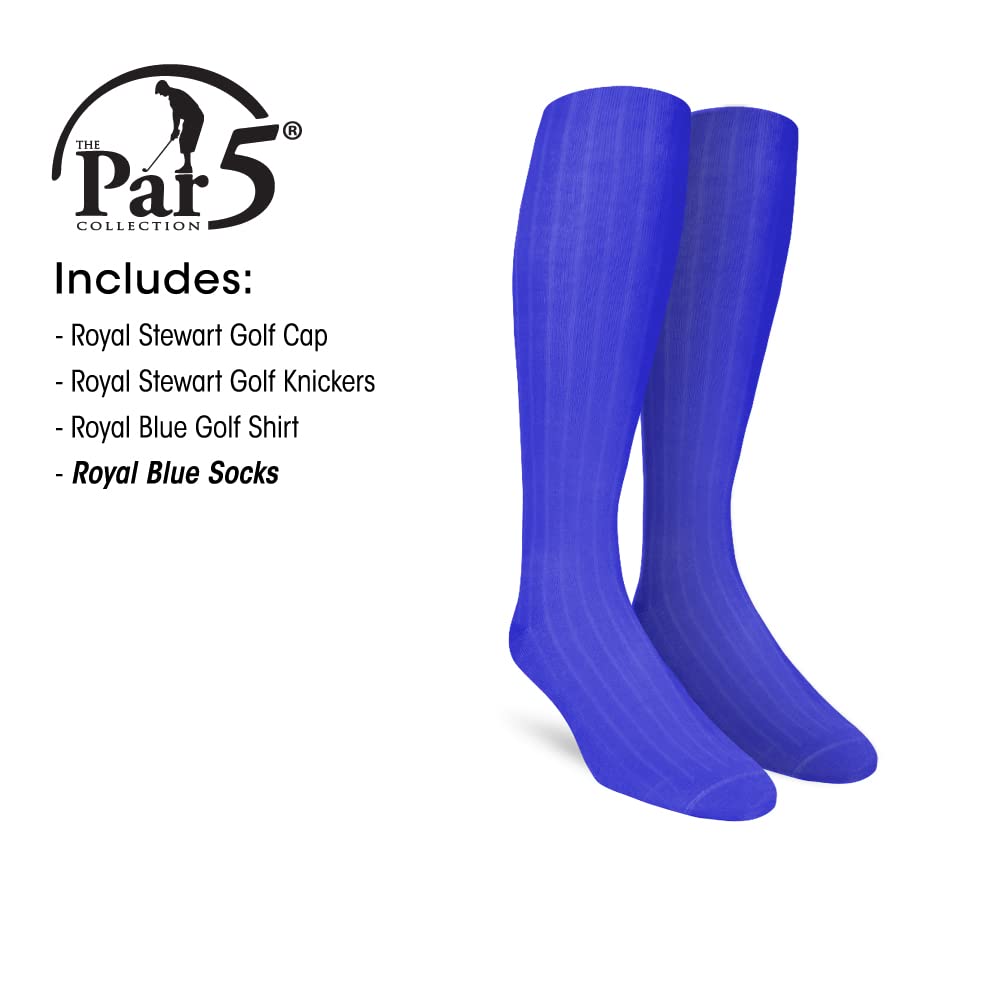 Royal Stewart Men's Golf Outfits - Premium Royal Blue Polo Shirts & Pants Set - Perfect for Golf Tournaments, Country Club Events & Casual Wear