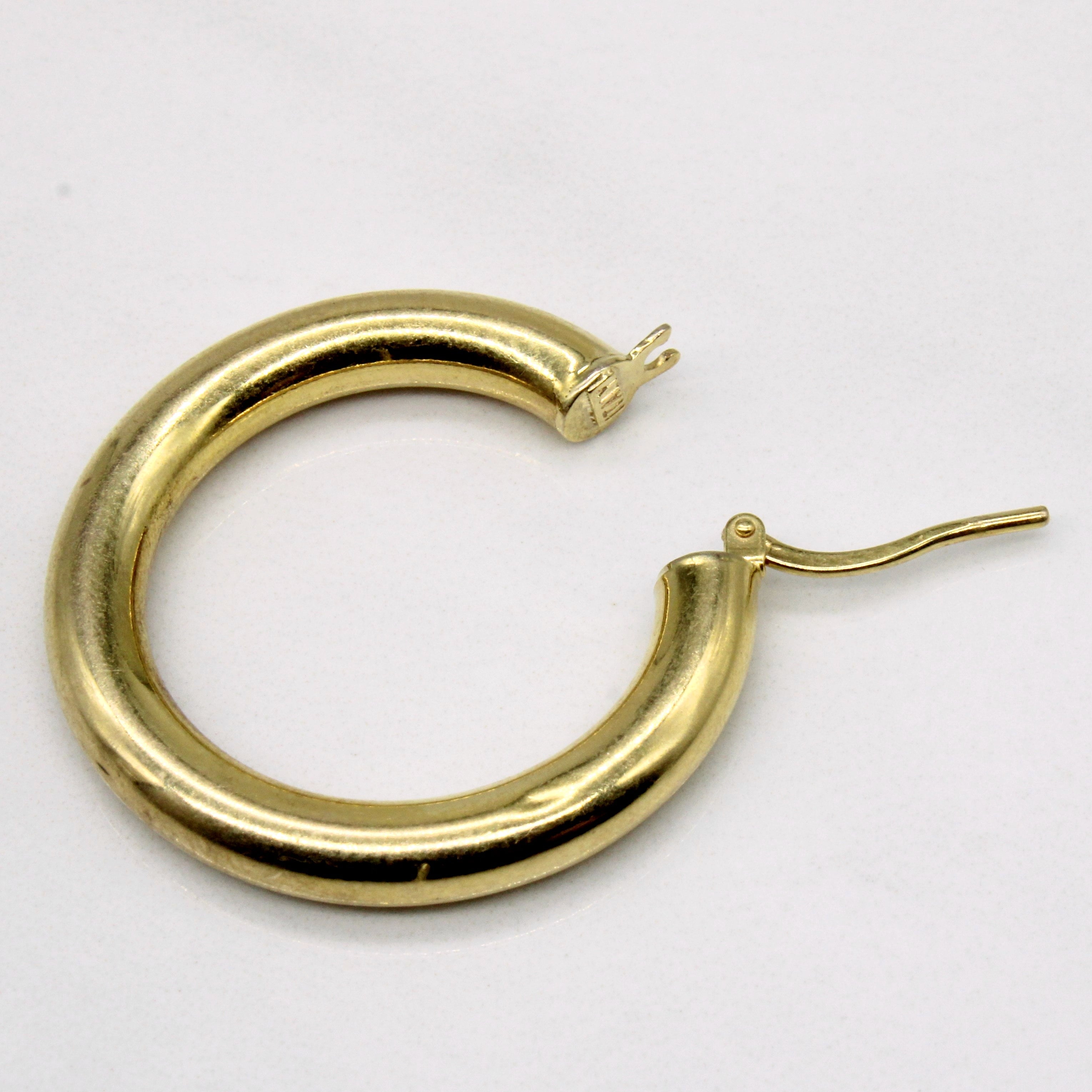 18K Italian Yellow Gold Hoop Earrings for Women - Luxury Dainty Huggie Hoops - Perfect for Everyday Wear, Parties & Gifts