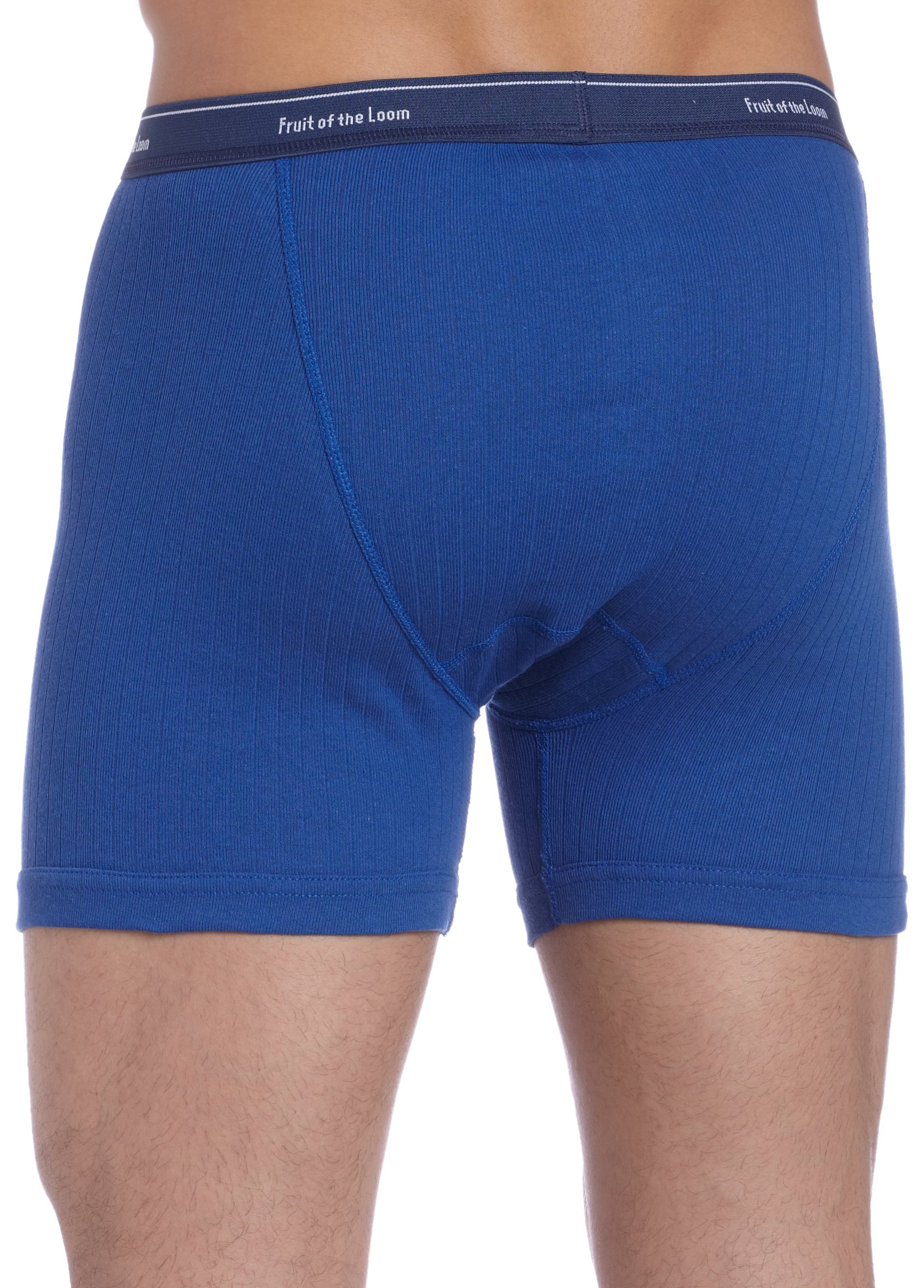 Fruit of the Loom Men's Boxer Briefs 4-Pack - Soft Cotton Underwear for Everyday Comfort - Perfect for Work, Gym & Lounge Wear