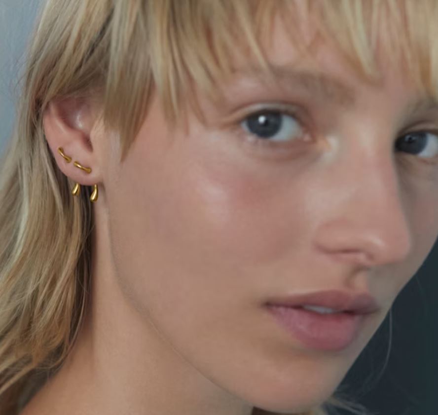 Gold Mermaid Stud Earrings - Elegant & Dainty Jewelry for Women | Perfect for Parties, Weddings & Everyday Wear