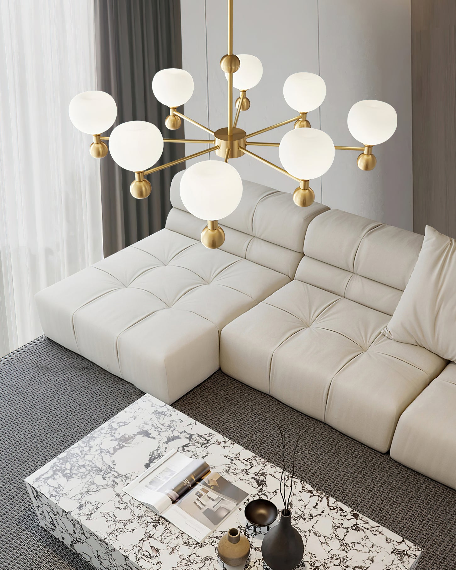 Avila Chandelier - Elegant Crystal Ceiling Light Fixture for Dining Room & Living Room Decor | Perfect for Home, Wedding, and Luxury Interior Lighting