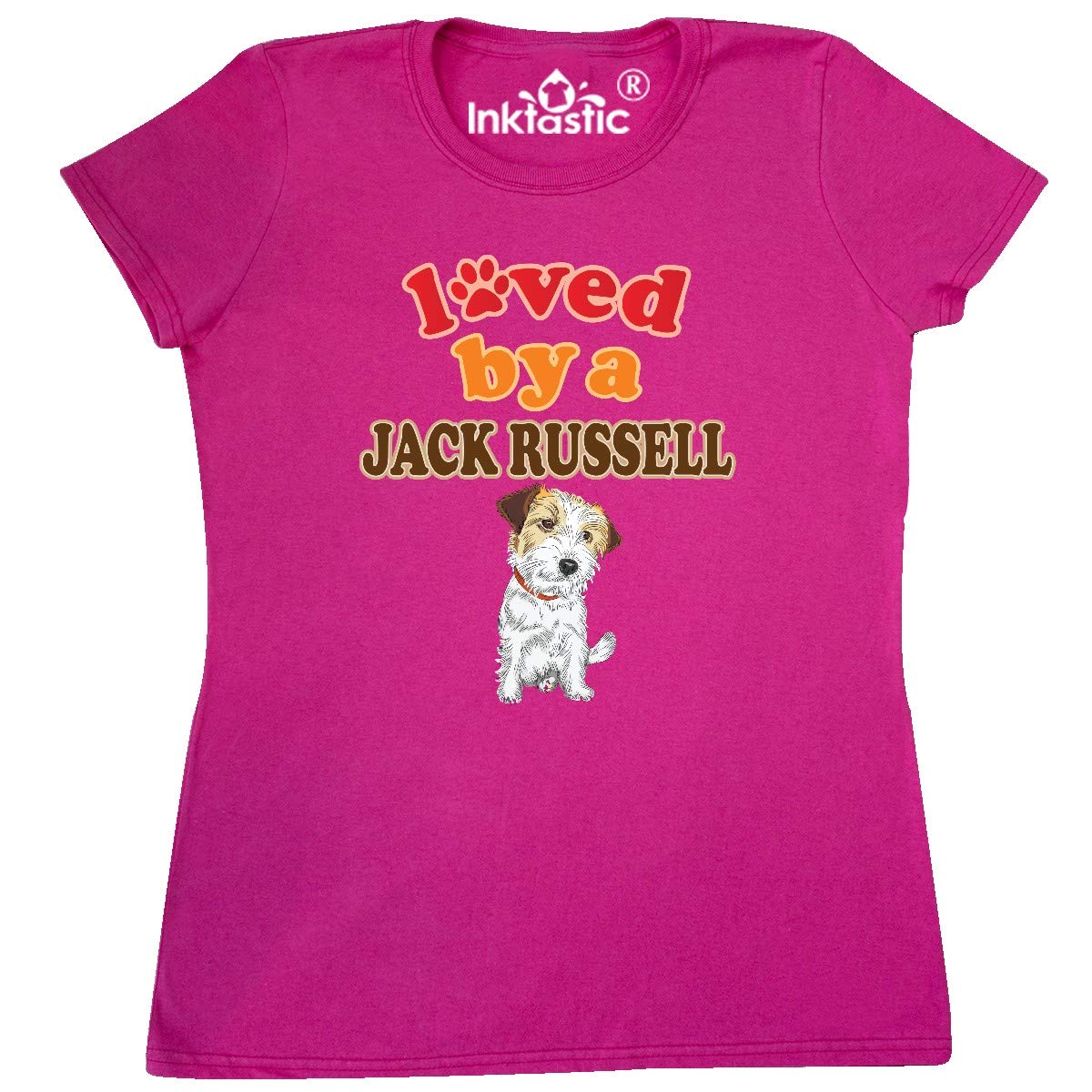 Inktastic Jack Russell Terrier Graphic Women's T-Shirt - Comfortable Casual Tee for Dog Lovers, Pet Owners & Animal Enthusiasts - Perfect for Daily Wear, Gifts & Dog-Themed Events
