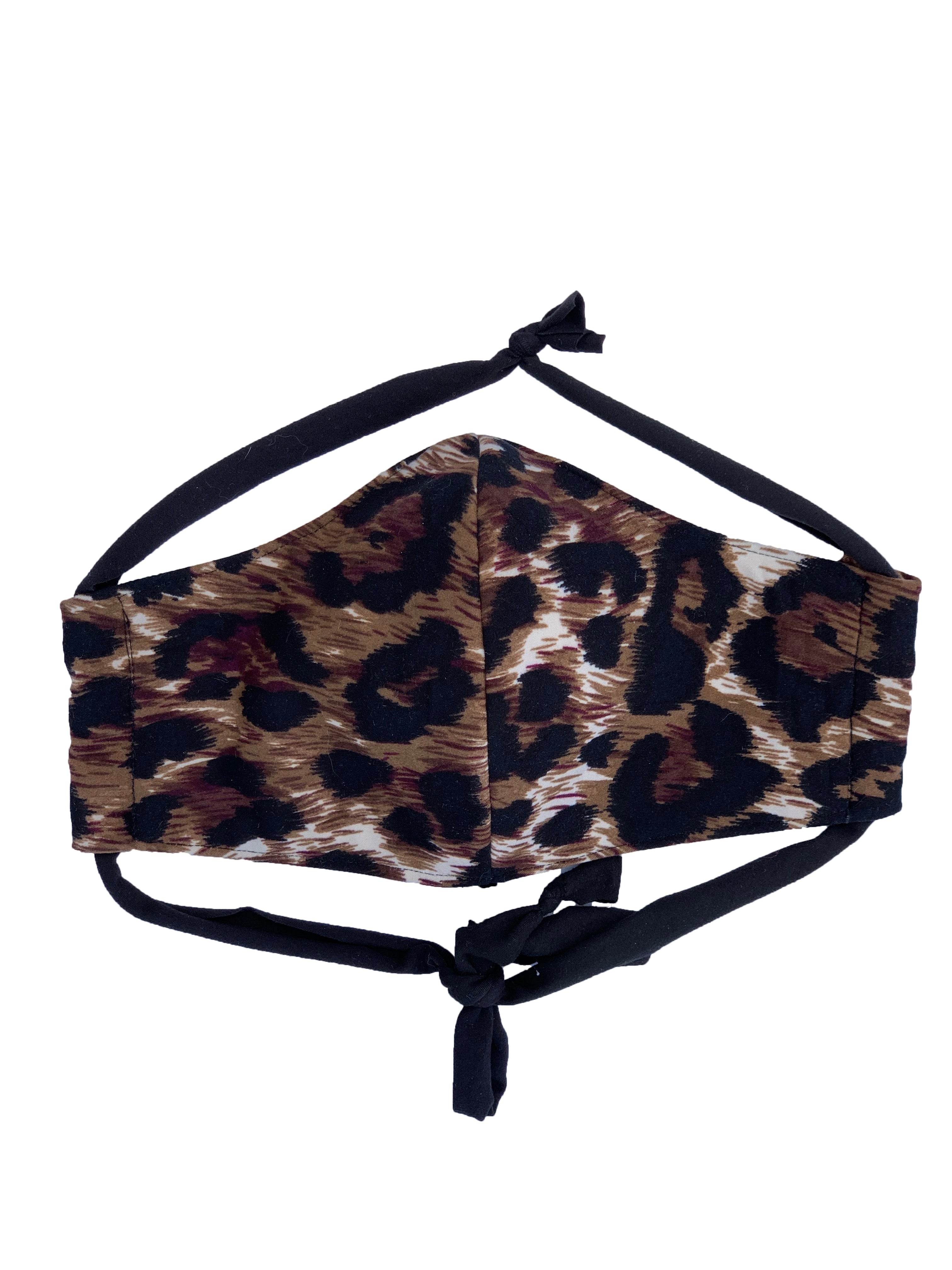 Burgundy Leopard Print Face Mask - Reusable & Breathable for Women & Men - Perfect for Daily Use, Travel, and Outdoor Activities