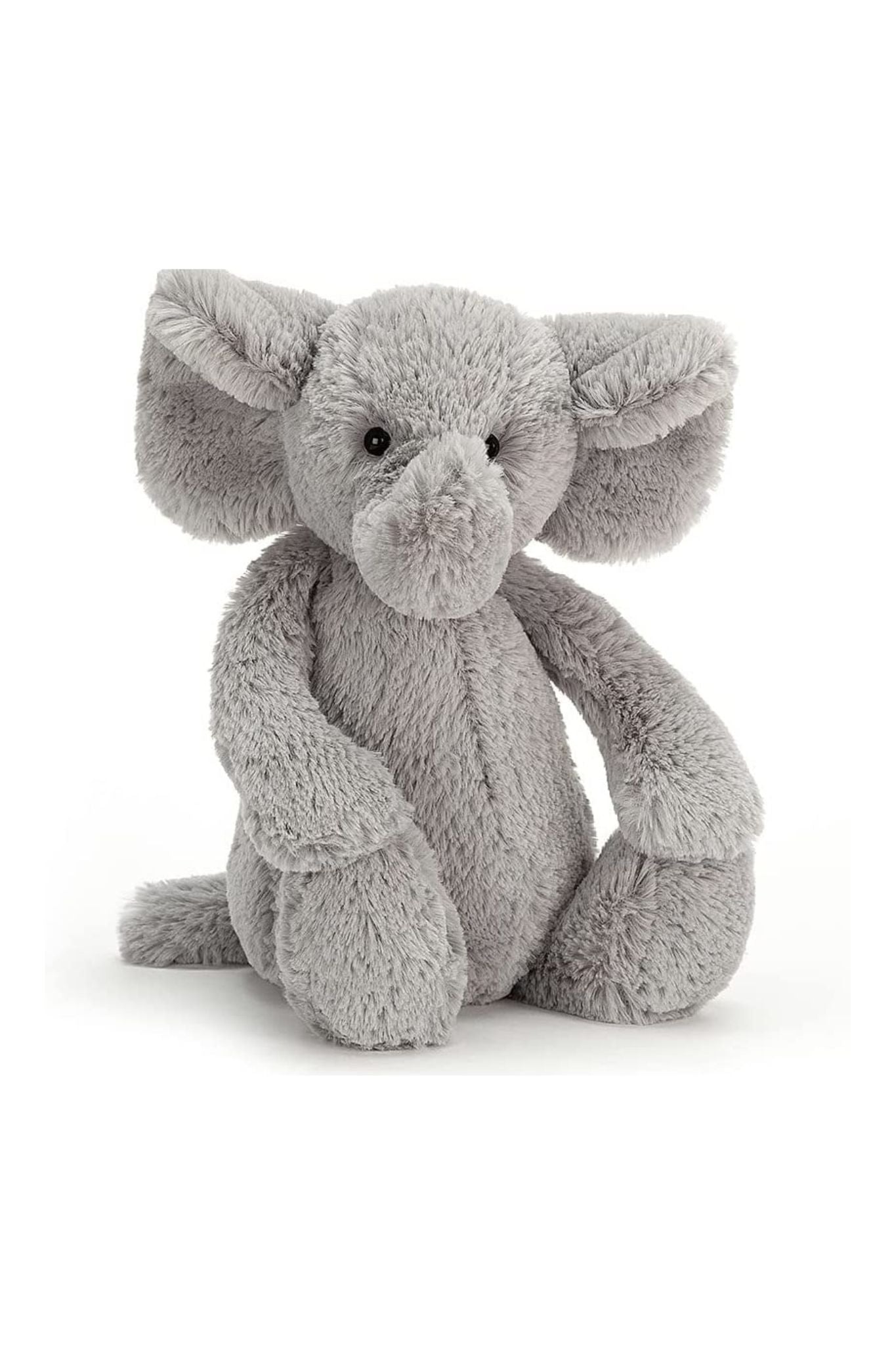 Bashful Grey Elephant Medium Stuffed Animal by Jellycat - Soft Plush Toy for Kids, Nursery Decor, Baby Shower Gift