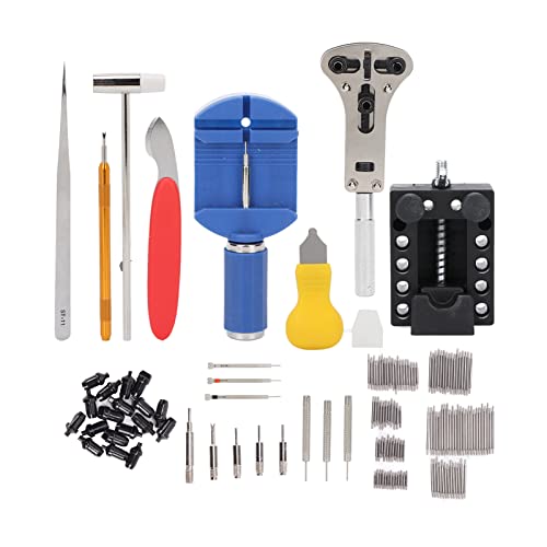 147Pcs Professional Watch Repair Kit - Complete Watch Repair Tools Set with Battery Replacement for Watchmakers & DIY Enthusiasts | Perfect for Home Watch Repair, Battery Changes & Watchband Adjustments